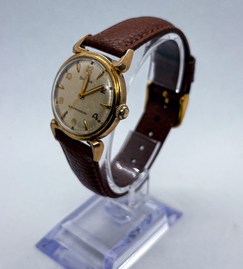 Vintage 1955 Bulova Automatic Watch 17J 9ARC Self Winding L5 Running Watertite
