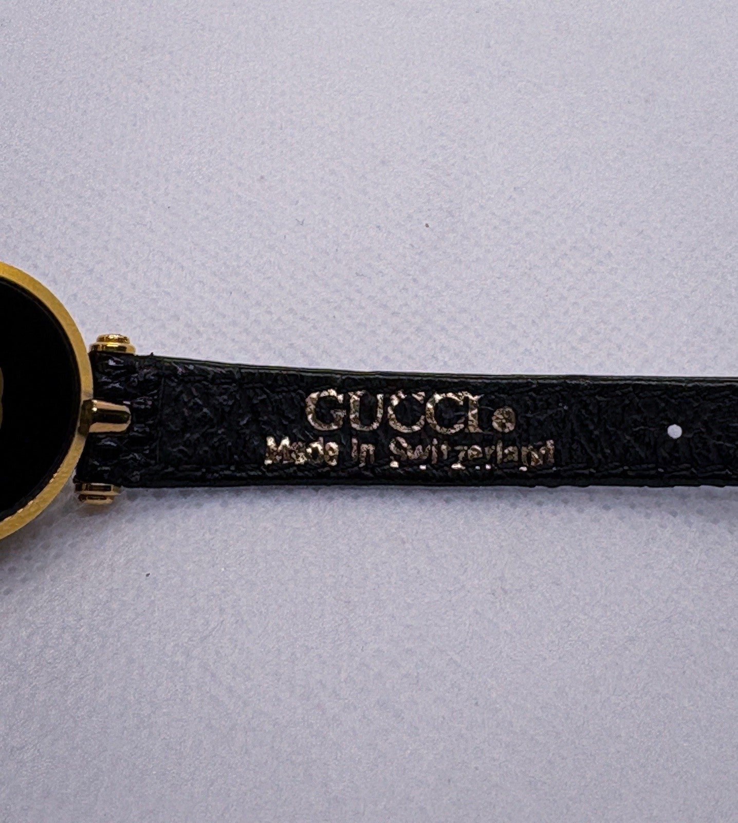 Gucci 2000L Sherry Line Watch Quartz Womens Black Dial Swiss Made With Box