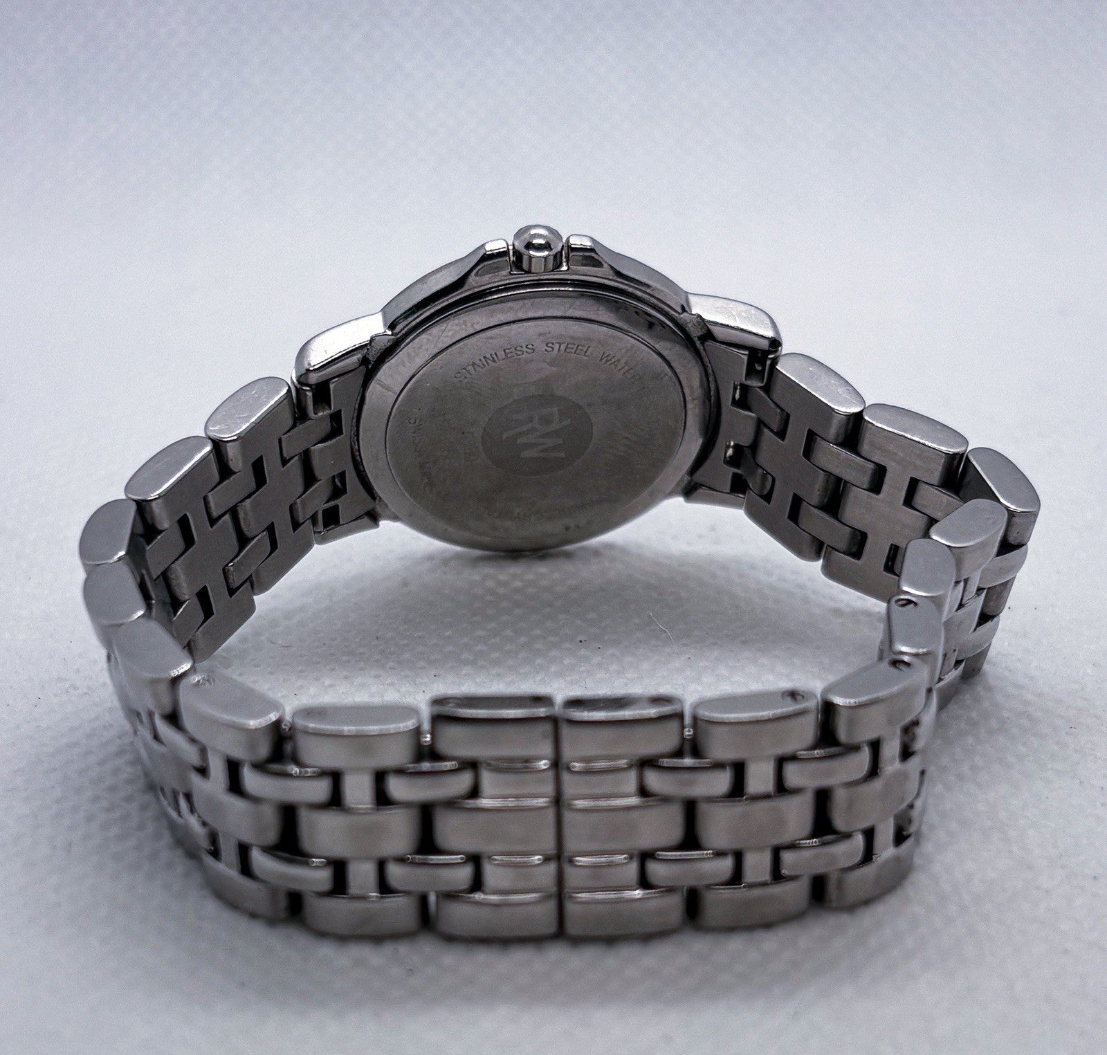 Vintage 1990s Raymond Weil Tango 5360 Swiss Quartz Steel Roman Date Ladies Watch
