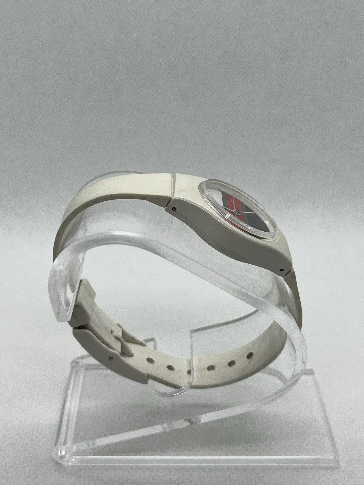 Vintage Sharp Women’s Quartz Watch White Case White Band 32mm Japan Movement
