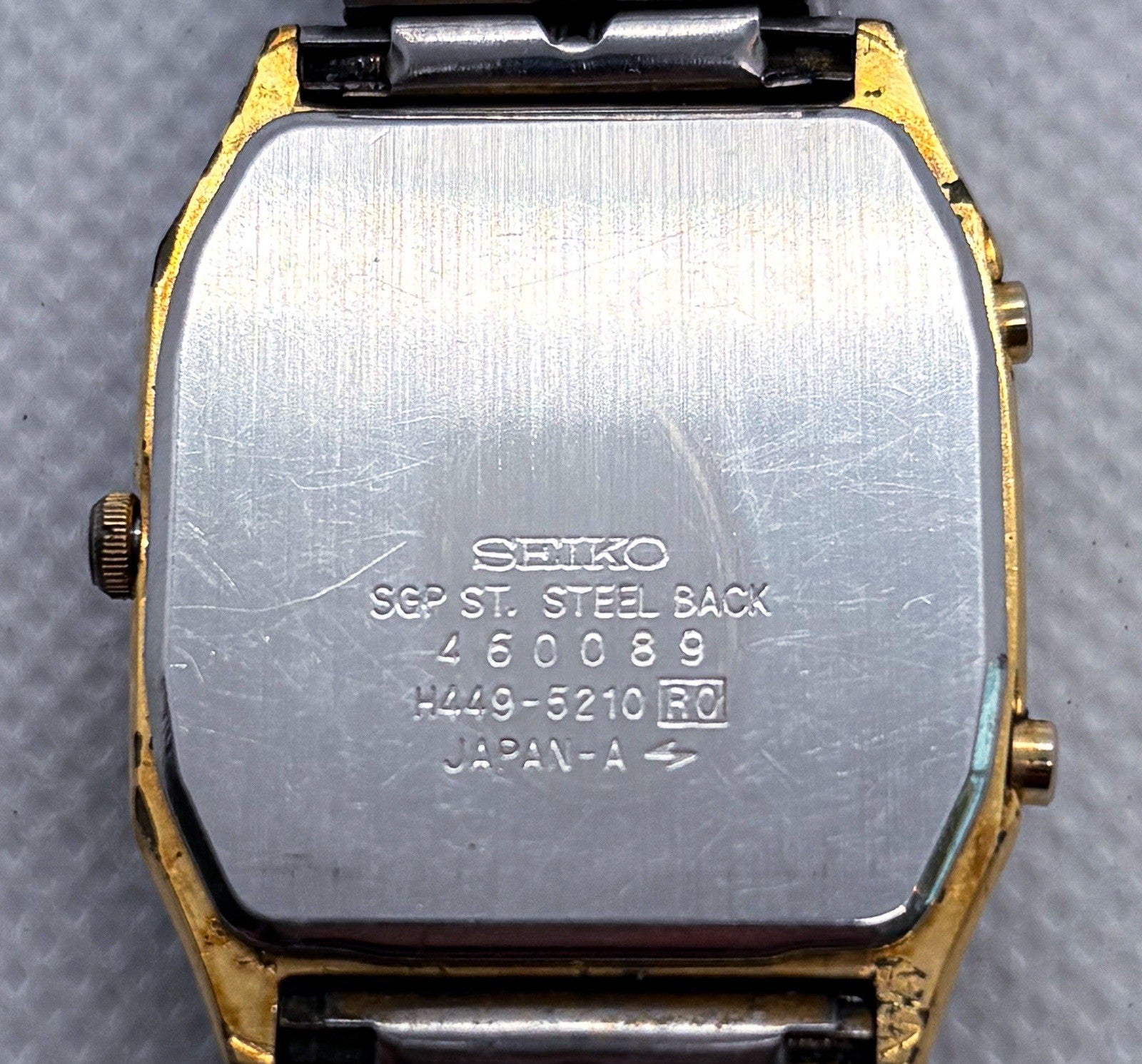VTG 1984 Seiko H449-5210 Duo-Display "Ana-Digi" Alarm-Chronograph Watch Working