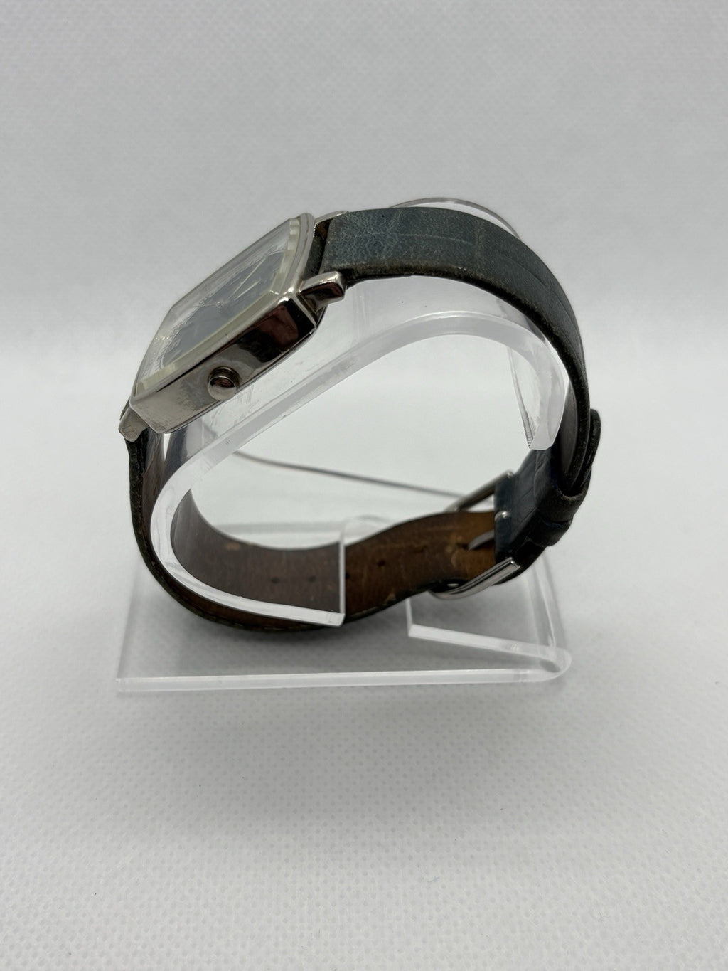 Vintage Gossip Blue Square Dial Women's Watch 32mm Japan Quartz Stainless Steel