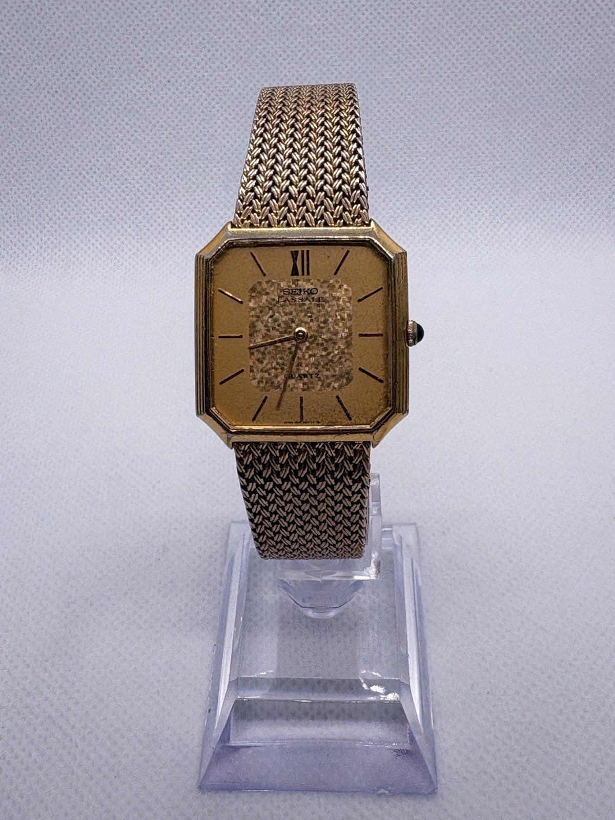 Vintage 1981 Seiko Lassale 5930-5209 Octagon Men's Dress Watch - New Battery