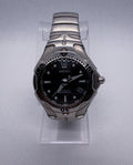 Vintage Seiko Kinetic Auto Relay 5J22-0A50 Diver 40mm Black Dial Silver Case