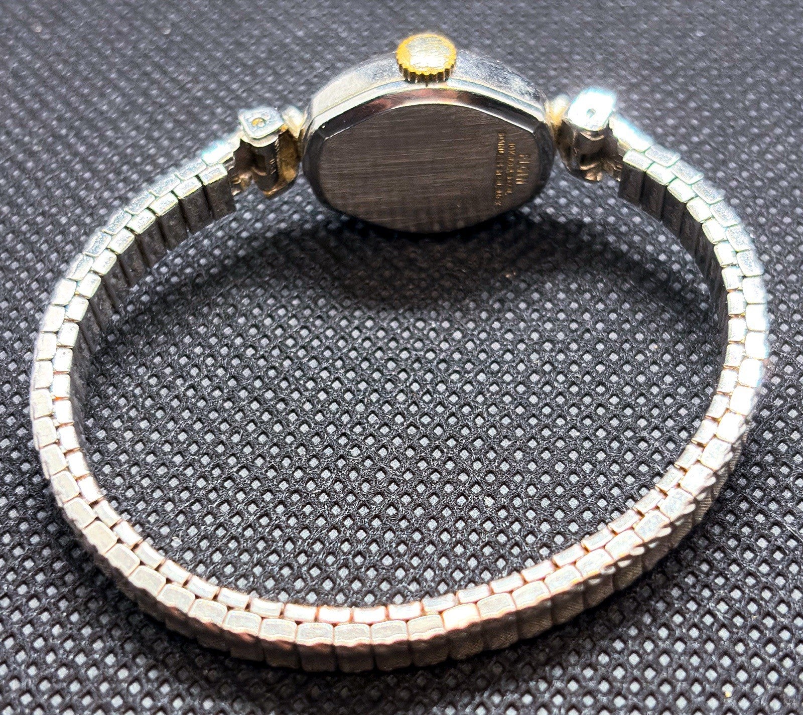 Vintage 1960 Elgin Ladies Cocktail Watch 17J Manual Hand Wind 10K RGP Bezel 3614