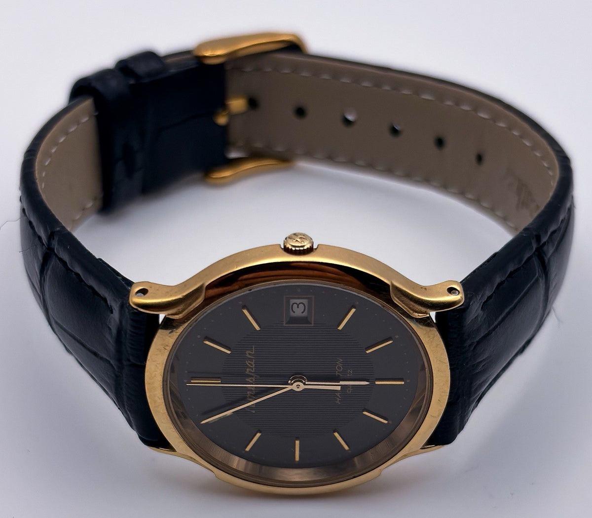 Vintage Hamilton Timespan Quartz Gold Plated Mens Date Watch 8288 New Battery