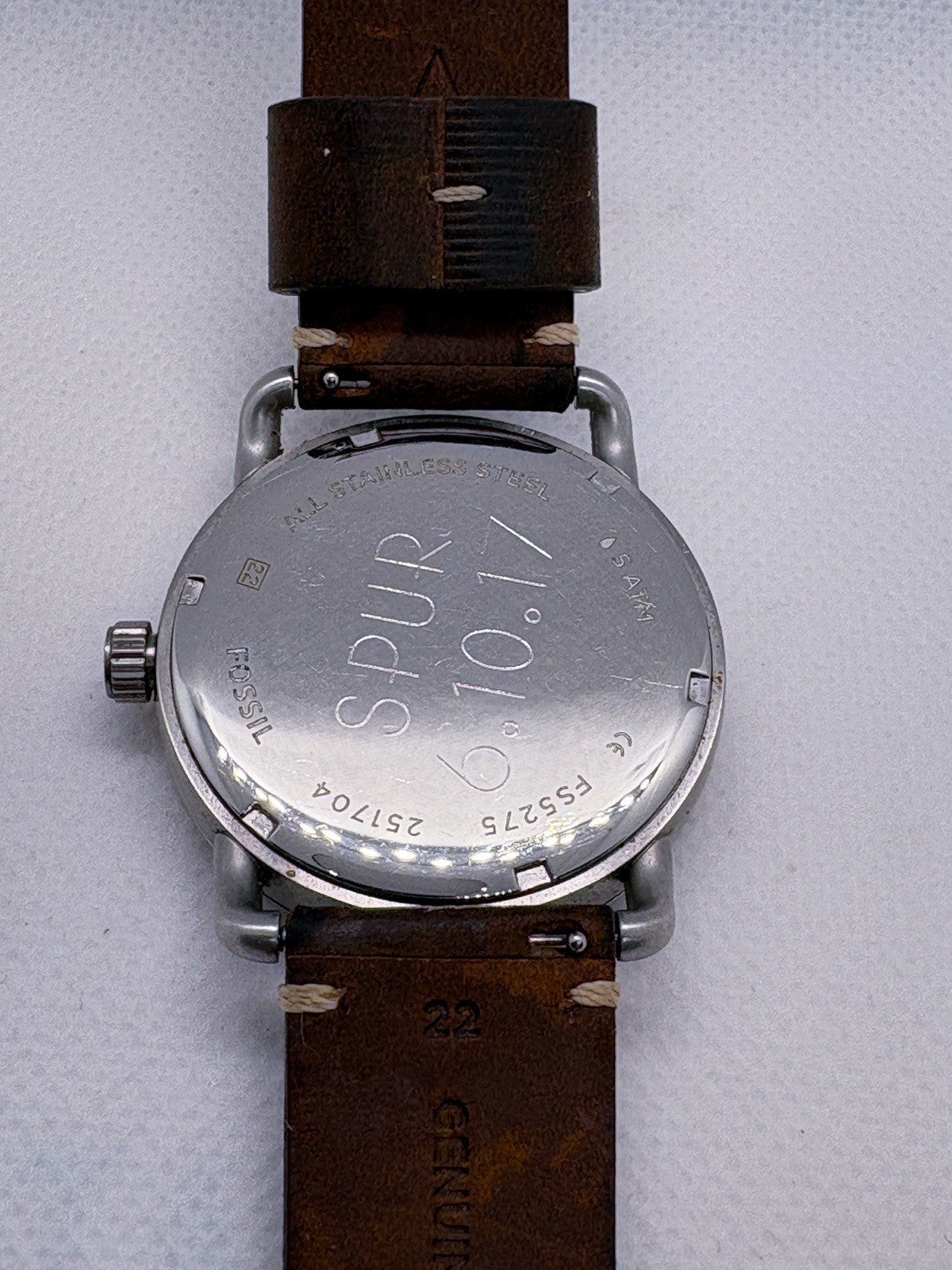 Fossil Commuter Brown Leather Strap Men's Watch 42mm - FS5275 W/ Extra Strap