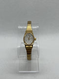 Timex Q Watch Womens Vintage 17mm Case Stretch Band Quartz Analog Three Hands