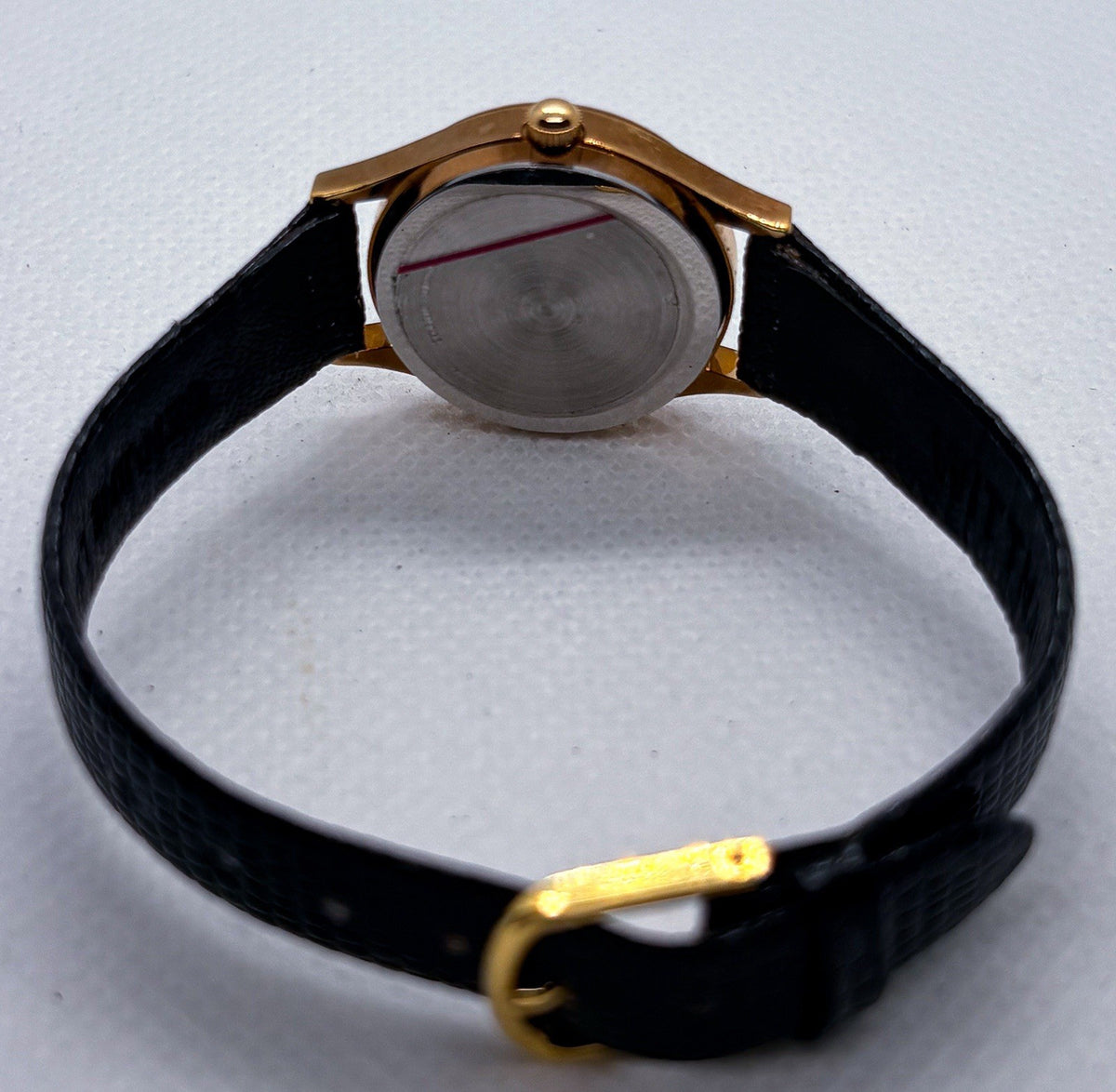 Vintage 1990s Wittnauer Ladies Watch RD2522 Mobil Oil Pegasus 24mm Gold Tone