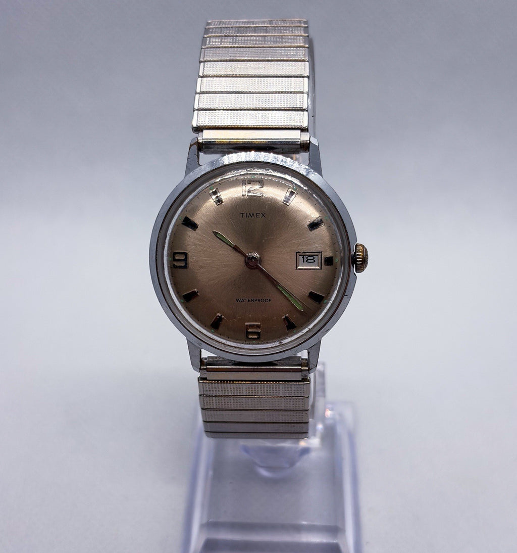 Vintage 1969 Timex Marlin Calendar 2117 Mechanical Manual Men's Watch