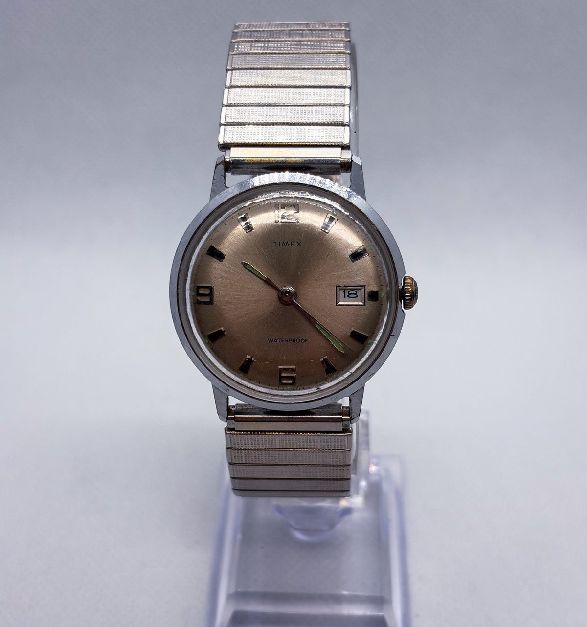 Vintage 1969 Timex Marlin Calendar 2117 Mechanical Manual Men's Watch