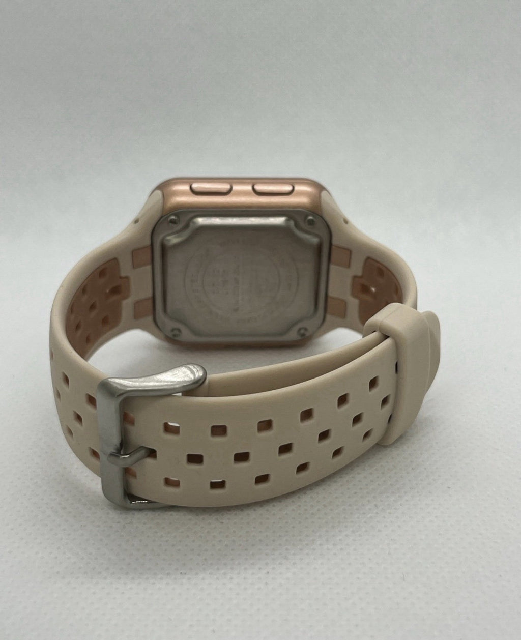 Armitron Unisex LCD Beige Silicone Chronograph Watch 40/8417PBH + Free LCD Watch