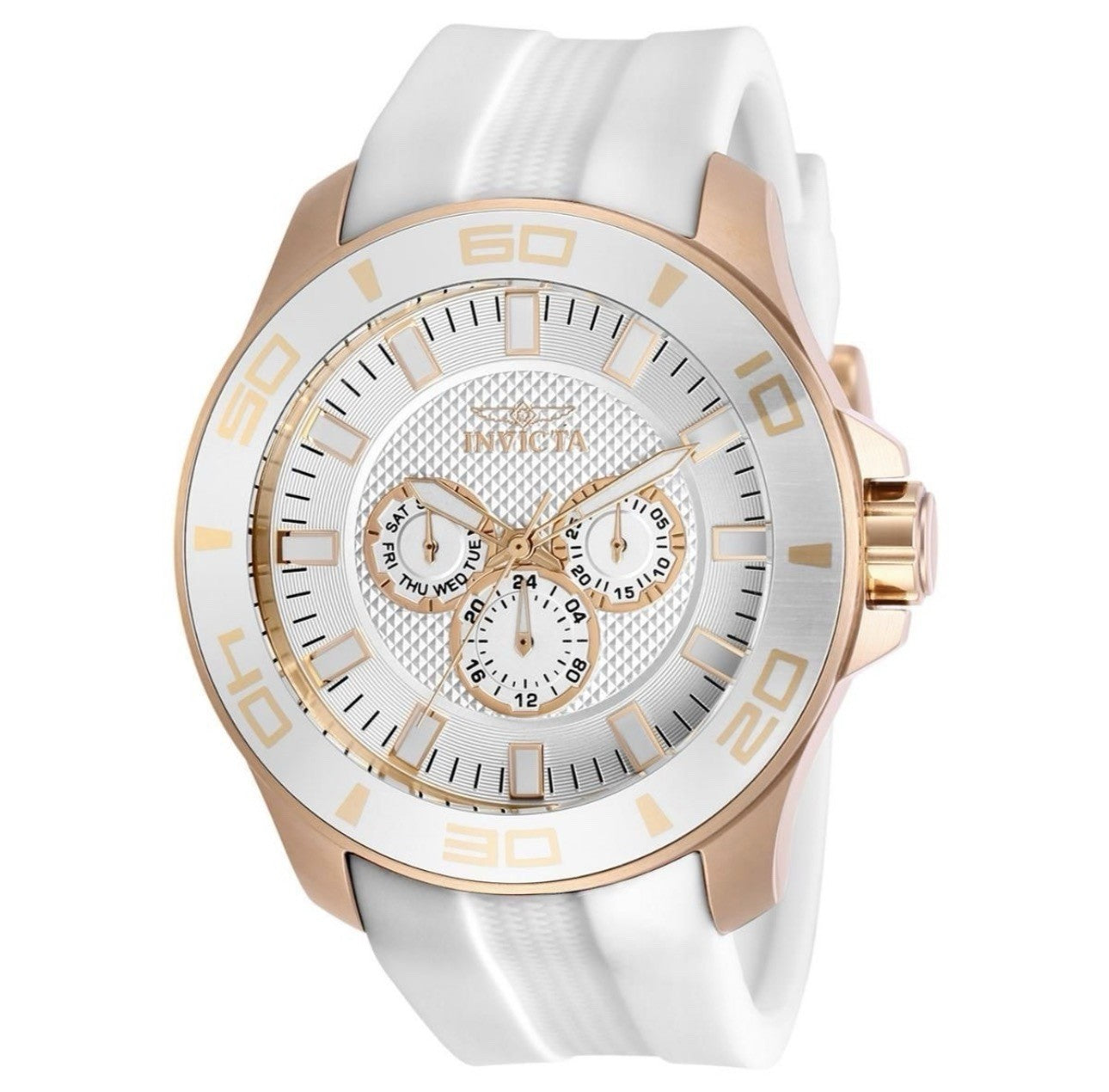 Invicta Men's Pro Diver Impact 50mm Quartz Chrono Watch 30111 Rose Gold Case