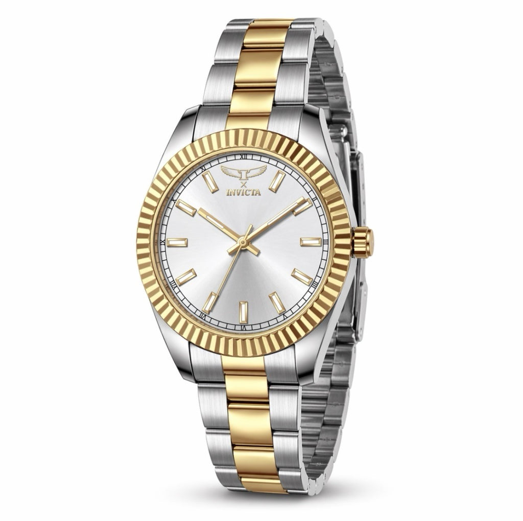 Invicta Men's Specialty I Watch Silver Dial 40mm Case Two Tone SS Bracelet 69010