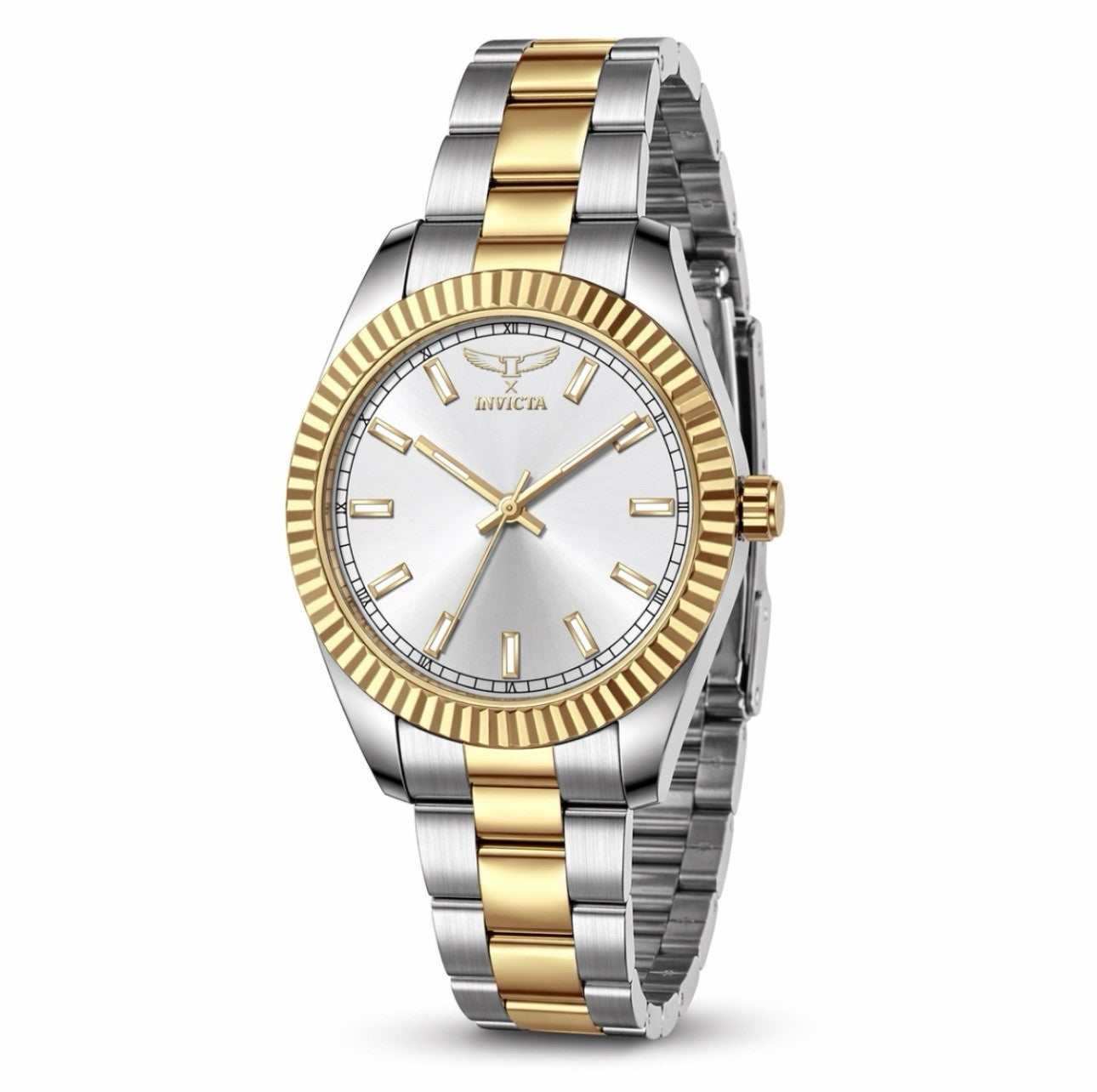 Invicta Men's Specialty I Watch Silver Dial 40mm Case Two Tone SS Bracelet 69010