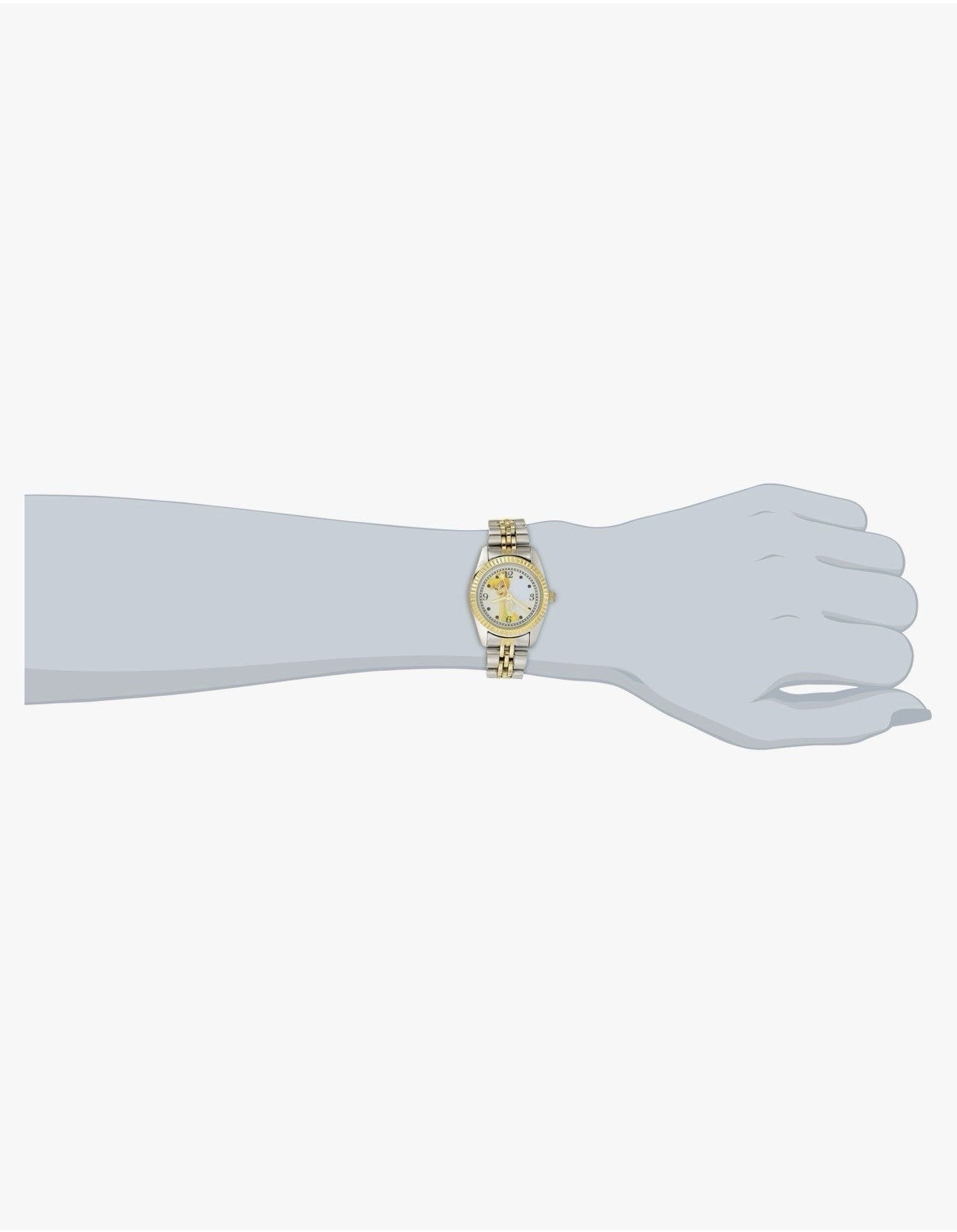 Disney Peter Pan Tinkerbell Women’s Watch 27mm Case Two-Tone Bracelet TNK406