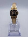 Vintage 1976 Seiko 11-3949 Ladies Mechanical Watch Bark Texture Vignette RUNNING