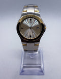 Vintage Citizen E111-K16768 Two Tone 36mm Eco Drive Solar Watch 6.25” Max Wrist