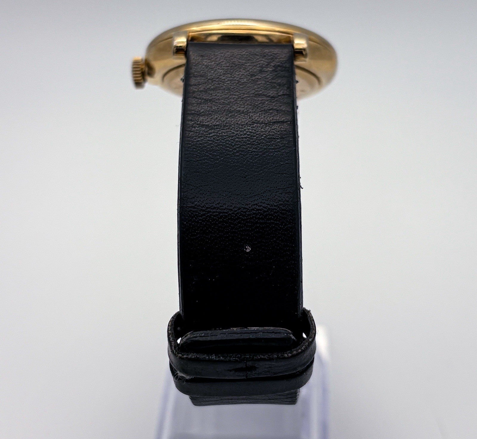 Marc by Marc Jacobs Baker Watch MBM1269 Gold Black Leather Unisex Midsize 36mm