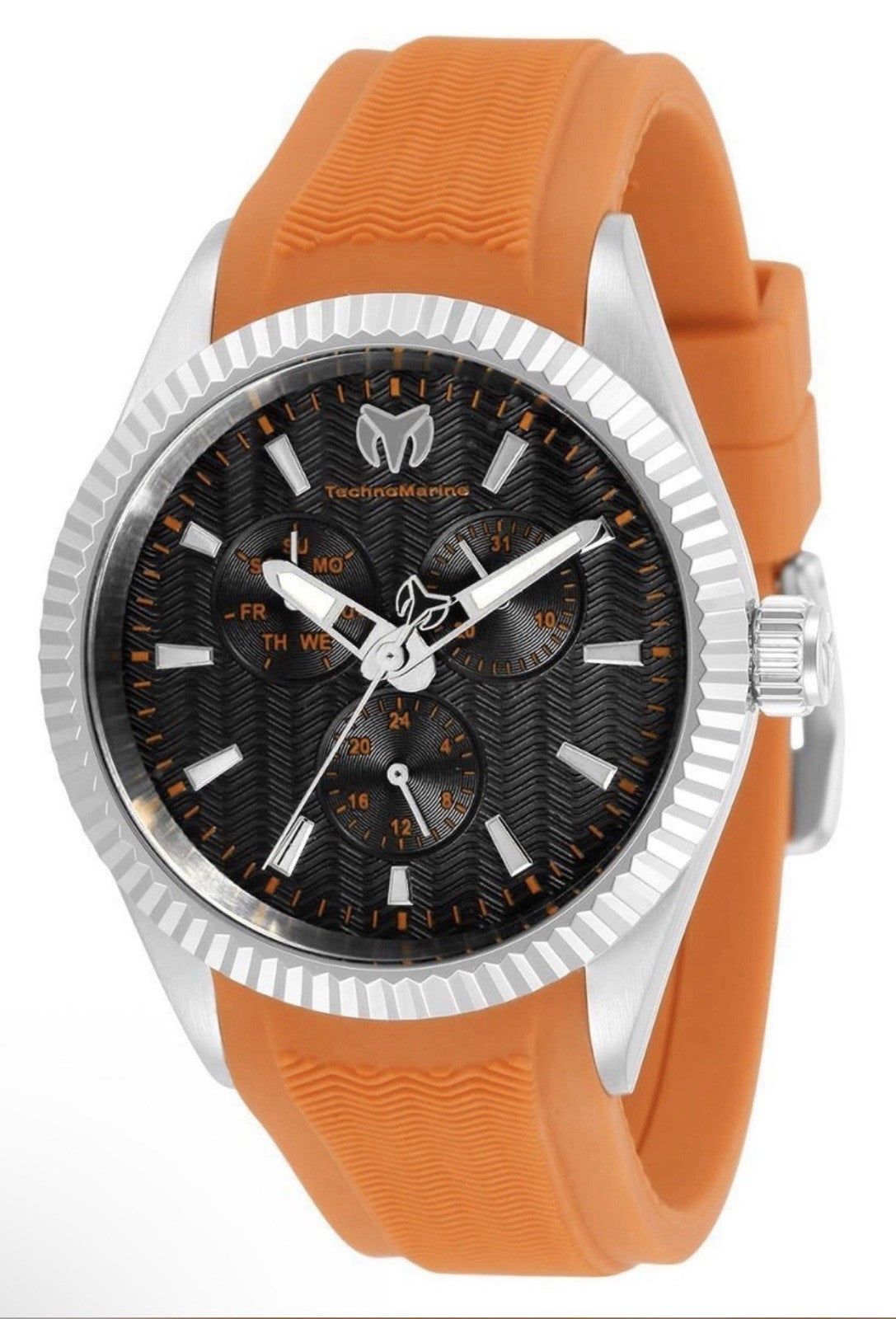 TechnoMarine Sea Dream Men's 42mm Orange Multi-Function Watch TM-719023 Rare