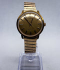Vintage 1977 Timex Marlin Mechanical Watch 26161 Gold Tone Manual Wind Working