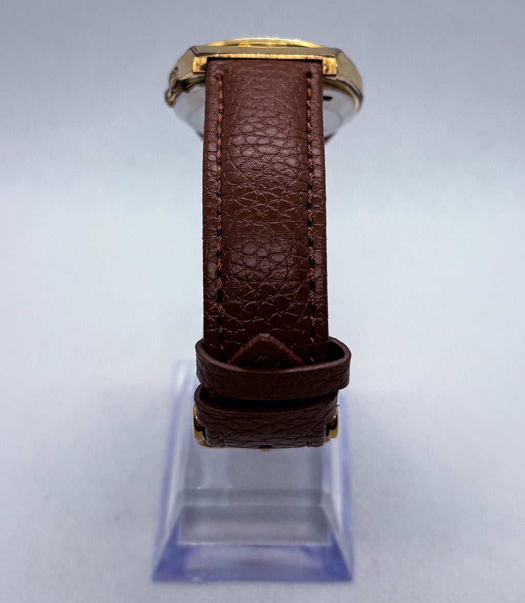 VTG 1980 Seiko SQ Alarm Quartz 7223-6019 Gold Tone Watch Original Bracelet Incl.
