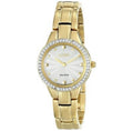 Citizen Women's Gold Plated Silhouette Eco-Drive Watch with Crystals EX1362-54P