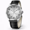 Invicta Celestial Men's Watch 43mm, Silver Dial Black Leather Band 50456