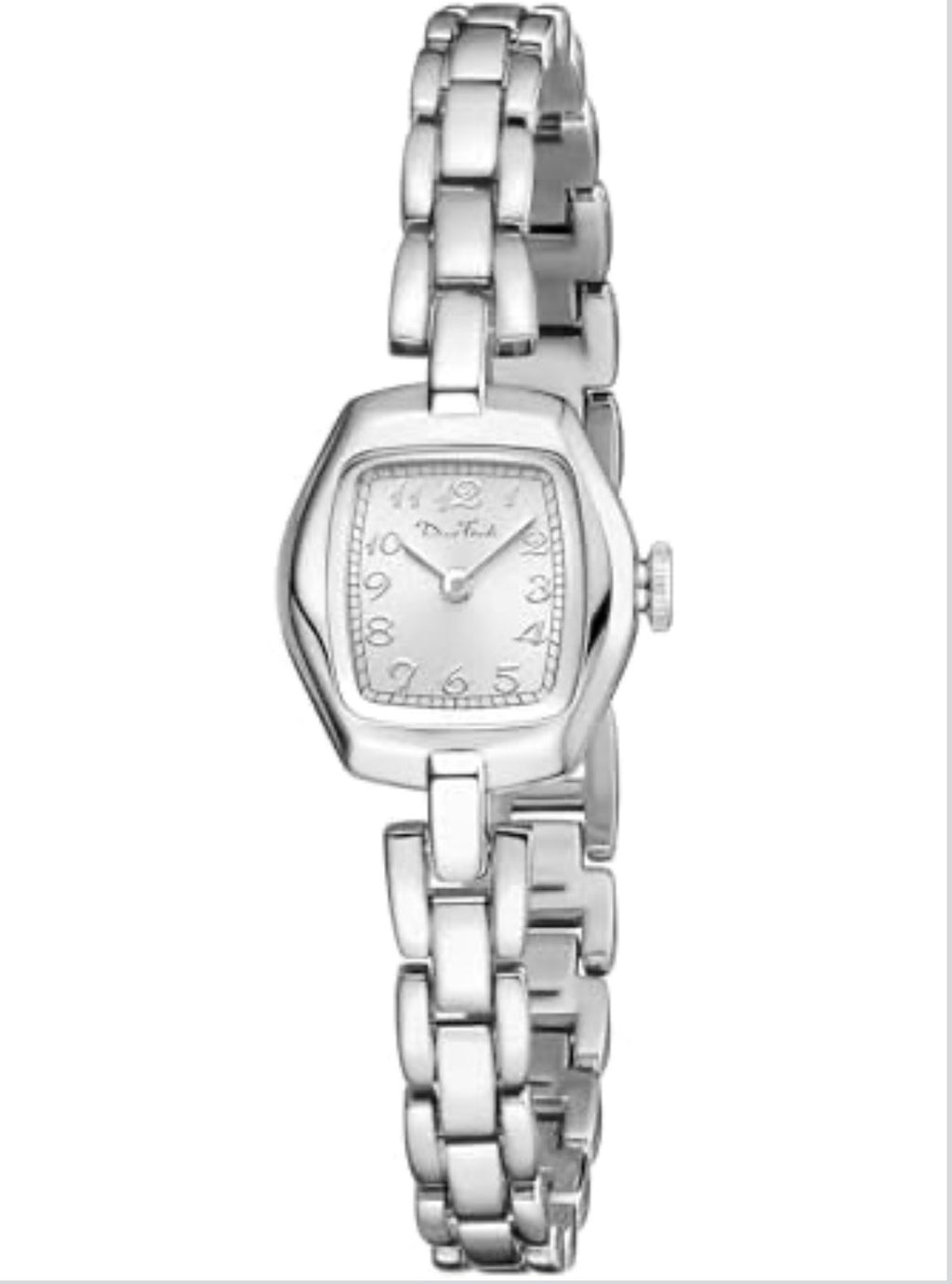 Diaofendi Petite Oval Silver Women’s Silver Watch, Waterproof Elegant NEW