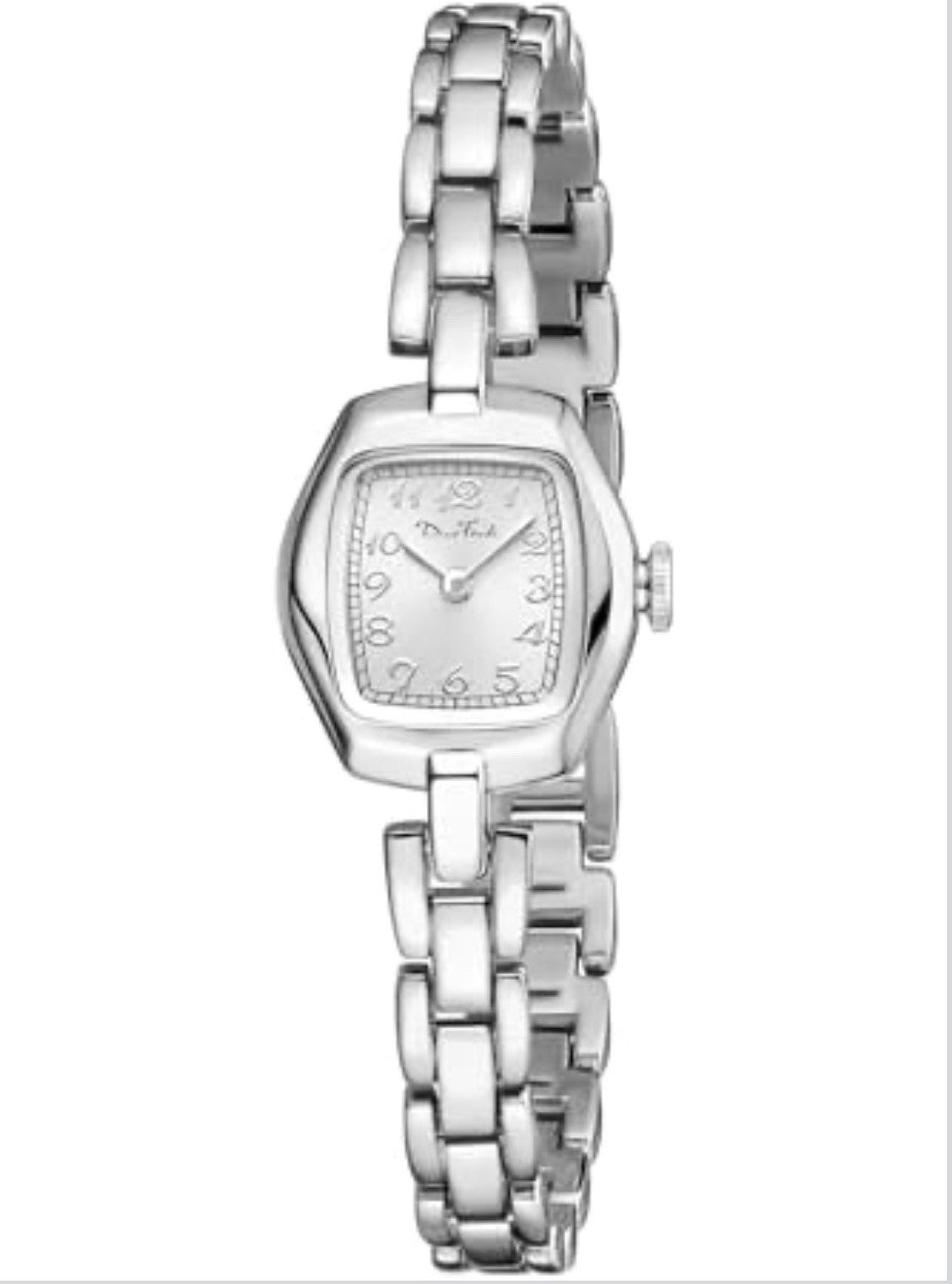 Diaofendi Petite Oval Silver Women’s Silver Watch, Waterproof Elegant NEW