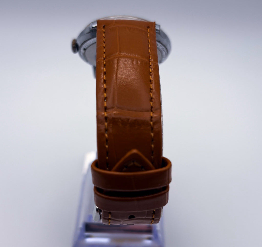 Vintage V-Mac Mechanical Manual Wind Sub-Second Germany Mens Watch Runs