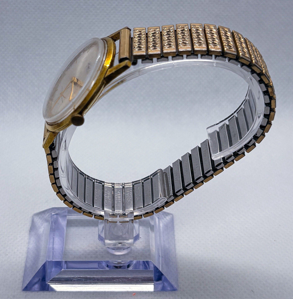 Vintage 1960s Lucerne 17 Jewels Sub Second Hand-Wind Watch Speidel Twist Band