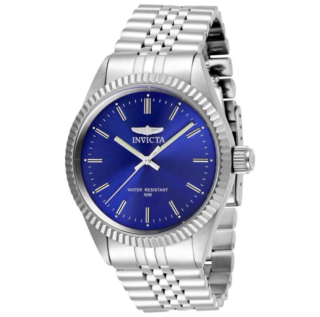 Invicta Specialty Men’s Watch 43mm Silver Case Blue Dial Stainless Steel 29375
