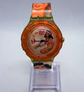Vintage 1994 Swatch Scuba 200 Beach Virgin SDG104 Hula Tropical Watch Working