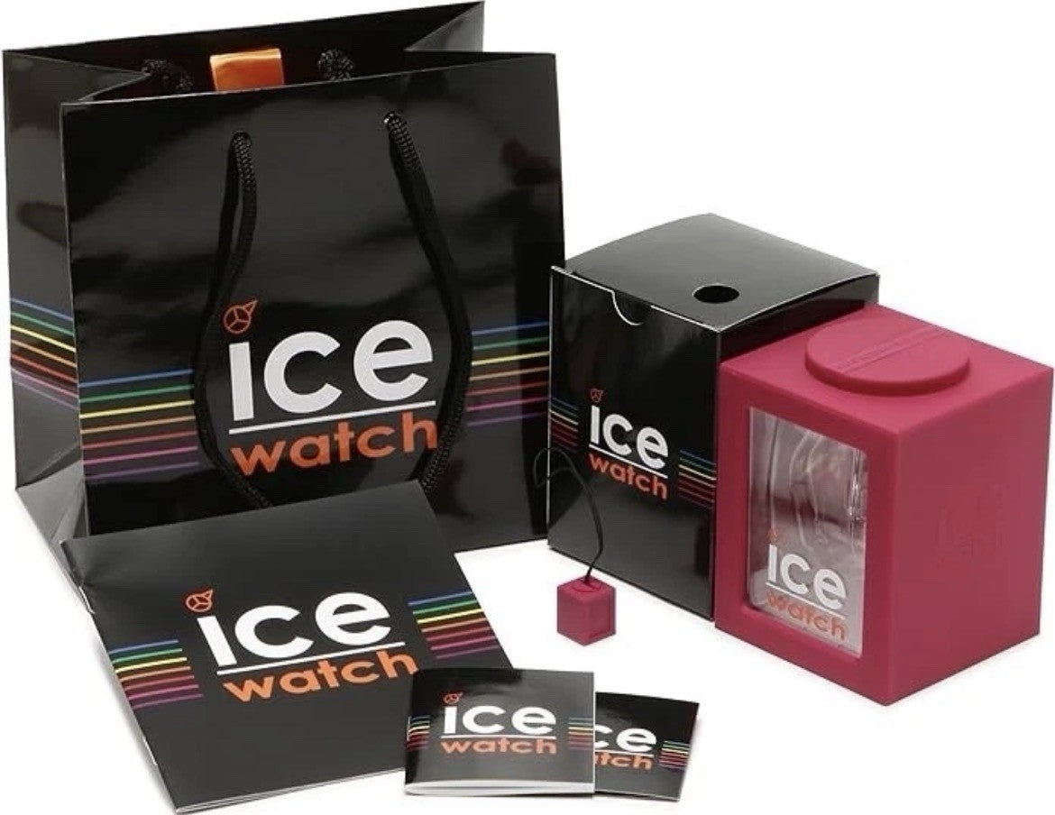 Ice Watch Sili Forever Wristwatch Red Date Dial Red Silicone Strap SW.CHE.B.S.12