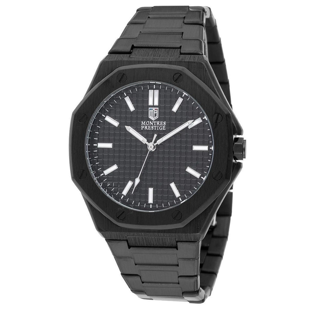 Montres Prestige x Invicta MPW-0250 Black Waffle Dial 44mm Quartz Men’s Watch