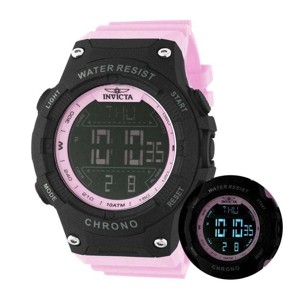 Invicta Racing Burnout Digital Men's Watch - 52mm. Pink 48051