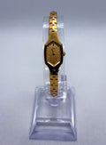 Vintage 1990 Seiko 1E20-0229 Ladies Hexagon Quartz Cocktail Watch Safety Chain