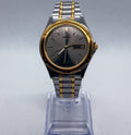 Vintage 1994 Seiko Mens Watch 36mm Gray Dial Two Tone Day Date 7N43-6A09 Quartz