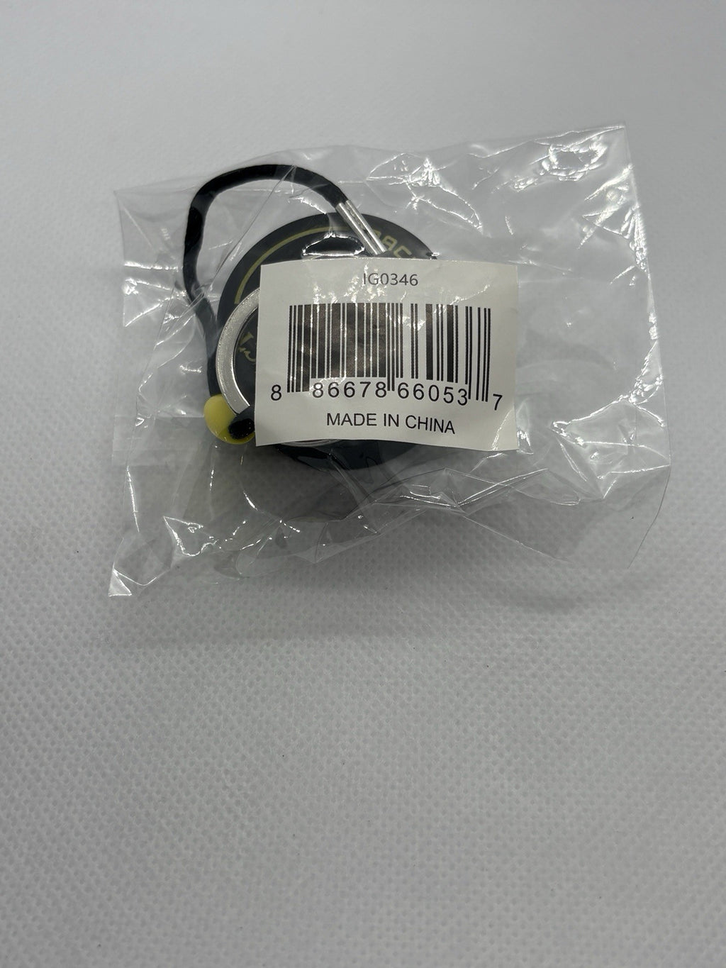 Invicta Racing F1 Rubber Medium Racing Tire Yellow Striped Keychain IG0346 NEW