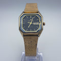 Vintage Hamilton 908679 Octagonal Watch 10K RGP Black Day Date Original Band