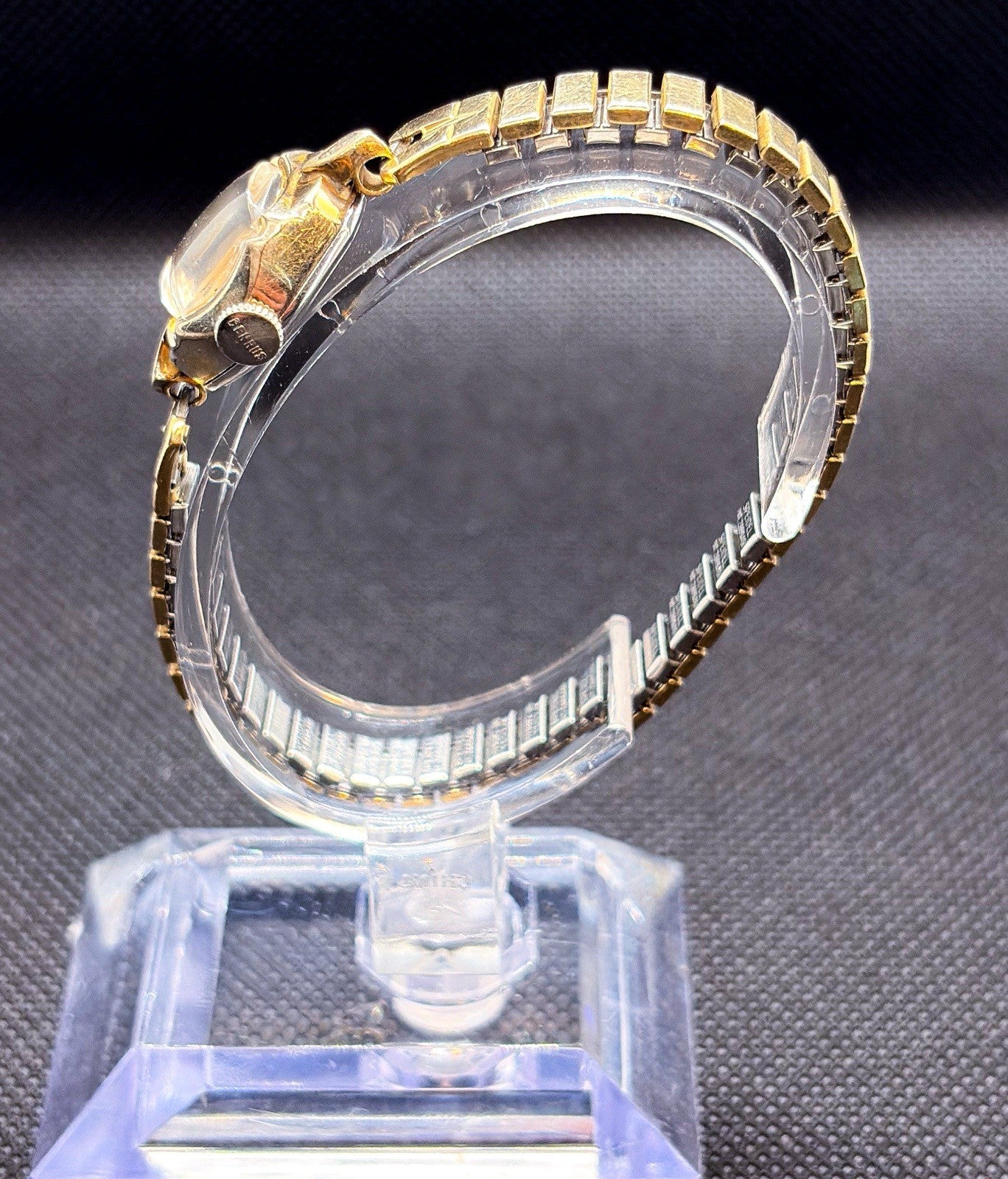 Vintage 1950s Benrus Cocktail Ladies 17J Hand Wind Watch 10K RGP Bezel CZ 25