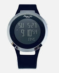 Kenneth Cole KC1639 Unisex Stainless Steel Black Polyurethane Band Strap Watch