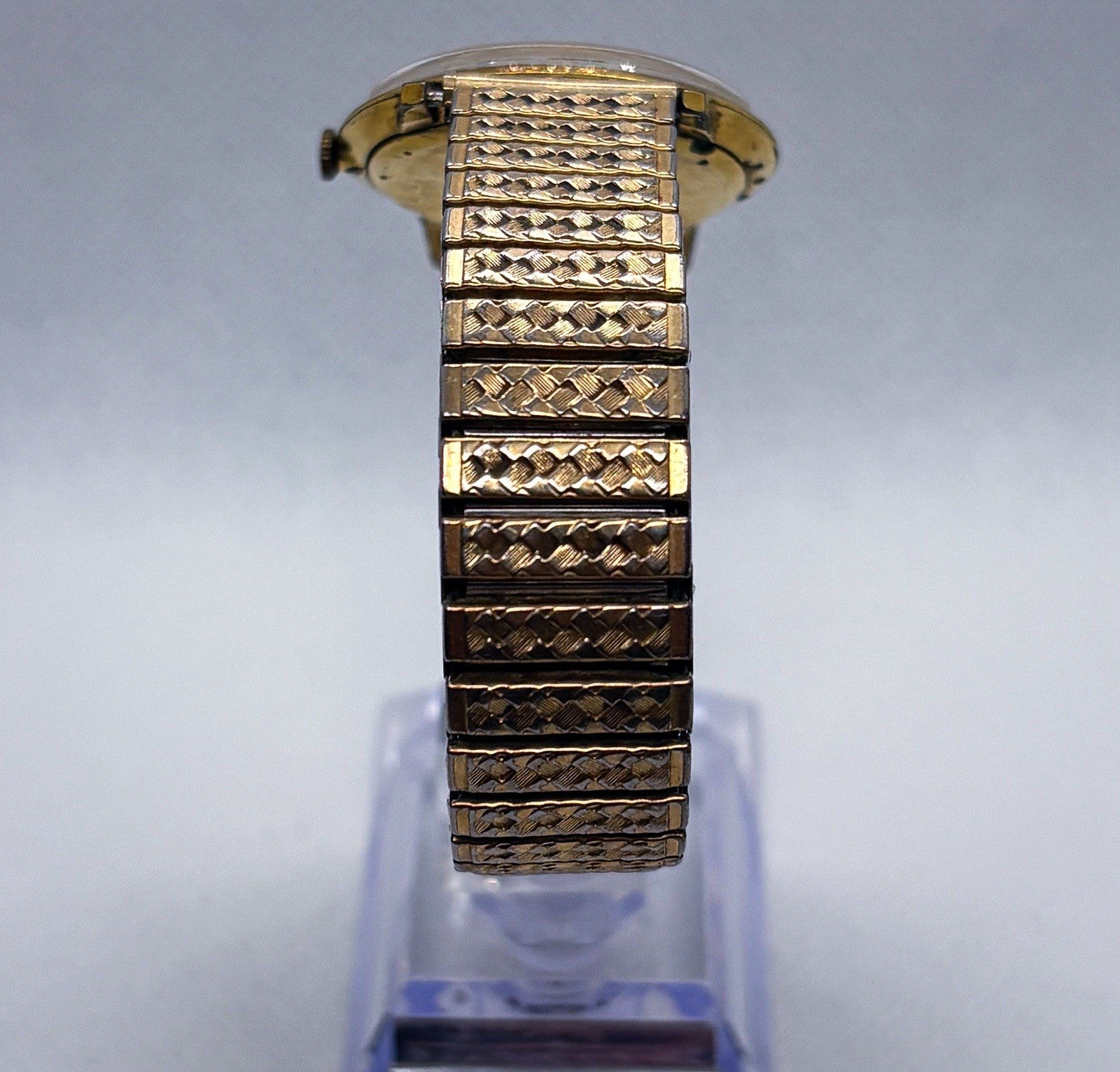 Vintage 1960s Lucerne 17 Jewels Sub Second Hand-Wind Watch Speidel Twist Band