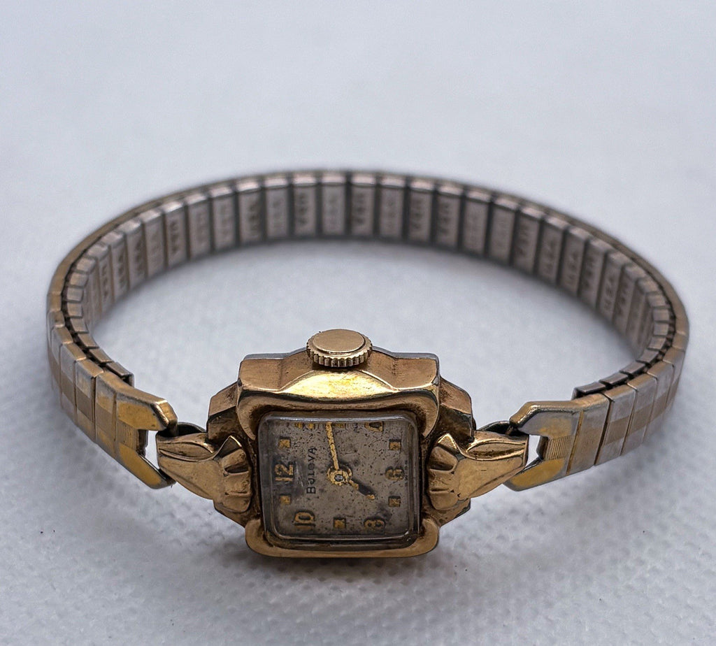 Vintage 1956 Bulova Cocktail Watch 10k RGP 17J Manual Wind 6BO Swiss Working