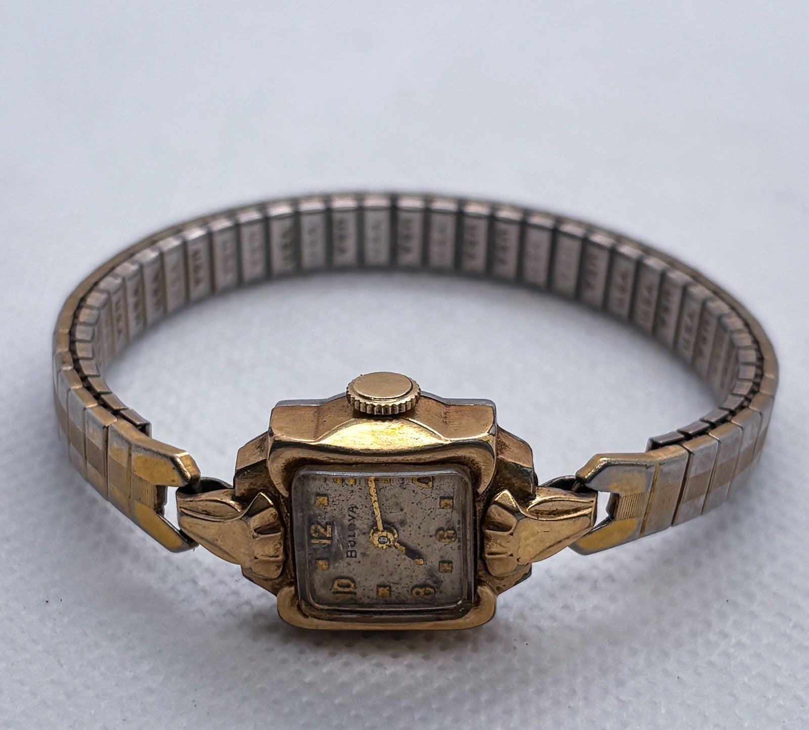 Vintage 1956 Bulova Cocktail Watch 10k RGP 17J Manual Wind 6BO Swiss Working
