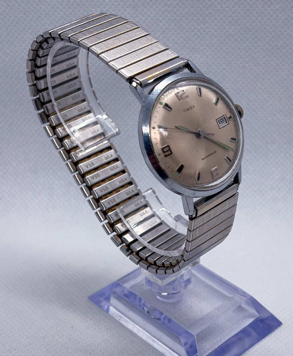 Vintage 1969 Timex Marlin Calendar 2117 Mechanical Manual Men's Watch