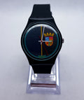 Vintage 1986 Swatch Sir Swatch GB111 Originals Gent Swiss Quartz Watch New Strap
