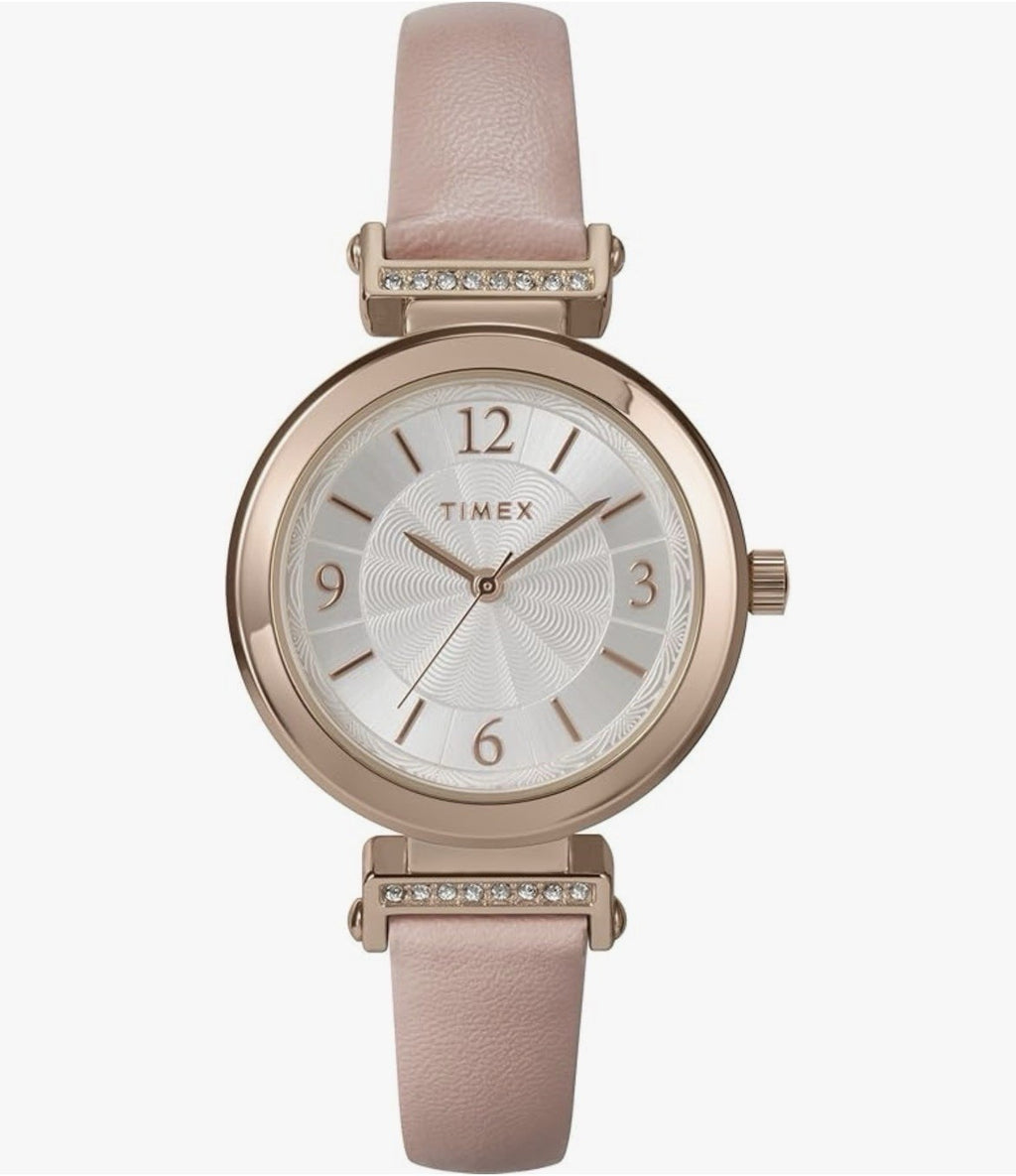 TIMEX Main Street TW2W96300 Pink Stainless Steel Women's Watch New in Box
