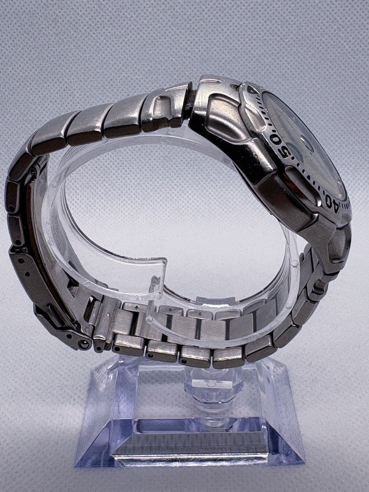 Vintage Seiko Kinetic Auto Relay 5J22-0A50 Diver 40mm Black Dial Silver Case